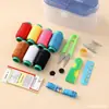 Doméstico Coreano caixa de costura kit de costura conjunto portátil portátil costura manual handmade DIY 24 peças conjunto