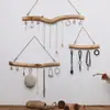 Ganchos para Estante de Almacenamiento Colgantes de Pared Joyería Collar Perchero de Madera Rama Estante de Exhibición de Joyería Colgante de Pared para Pendientes Decoración Vintage