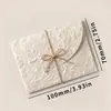 Sobres Blancos Texturizados Hechos a Mano de Alta Gama Hechos de Papel Especial Tipo Algodón con Textura Tridimensional y Textura Finamente Elaborada