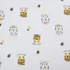 Capa para bolsa de roupas de algodão estampado, malha de algodão classe A para bebês, 300 peças, estampado, dupla face
