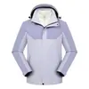 Explore Jaqueta Três em Um Externa Masculina Feminina Personalizada Outono Inverno Impermeável com Capuz Forro de Fleece Roupa Exterior Estampa Bordar Logotipo