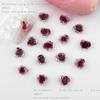 Nuevos adornos para manicura de camelia vampiro color vino tinto, flores tridimensionales luminosas mixtas, accesorios para manicura de mariposa