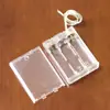 No. 5, 3, 2, 4 caja de batería transparente con interruptor y tapa AA, 3, No. Portapilas para guirnalda de 5 LEDs con cable
