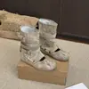 Botas de verão de cano alto que aumentam a altura 2026 novo estilo sapatos de uso único destacáveis estilo doce botas de balé botas de camurça com cano caído