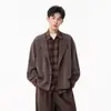 Chaqueta cárdigan de retazos a cuadros de estilo "old money" de dos piezas falsas para primavera, para hombres y mujeres, abrigo holgado y casual