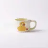 *Novo Modelo 0026* 8,5*6,5 cm 280ml Caneca de Desenho Animado Xícara de Cerâmica Caneca de Café Fofa com Desenho
