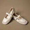 2026 Nuevo Estilo Zapatos de Moda Versátiles de Verano para Mujer con Punta Redonda Sandalias Romanas Huecas Transpirables para Mujer