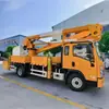 Vehículo de trabajo aéreo con plataforma giratoria de 360 grados para operaciones de elevación en altura en construcción, seguridad y mantenimiento