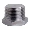 Suministro del Fabricante Hebilla de Alambre de Cabeza Hexagonal Tapón Roscado NPT Acero Inoxidable Tapón de Tubería de Cuatro Esquinas 304 Forjado Tapón de Alambre Galvanizado
