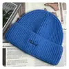 Gorro de Punto Sencillo Bordado con Letras para Otoño e Invierno, Muestra Facial de Mujer, Pequeño, a Prueba de Frío, Protección para los Oídos, Estilo Coreano, Gorro de Lana Versátil para Hombre