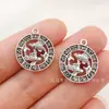 Venta Caliente Transfronteriza Europea y Americana 12 Signos del Zodíaco, Letras, Patrones de Imagen, Colgantes, Accesorios para Joyería DIY