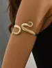 Anillo de Brazo Espiral Exagerado de Flor y Mariposa de Moda Europea y Americana Transfronterizo Pulsera Geométrica Multicapa Pulsera para Parte Superior del Brazo de Estrella de Mar y Concha