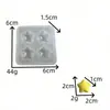 Molde Estrela Pentagrama DIY Artesanal Argila de Resina Molde de Cera Molde para Assar Chocolate Fondant