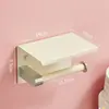 Estilo Cromo Leche Acero Inoxidable Dopamina Portarrollos de Papel Higiénico Estante de Almacenamiento de Papel Higiénico para Baño Portarrollos de Papel Higiénico de Montaje en Pared Sin Taladro