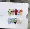 Unhas Usáveis Artesanais Puras Nai Zi para Primavera e Verão com Relevo 3D Esculpido Dopamina B288 Vibe Desejo Puro Estilo Europeu e Americano
