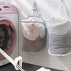 Cesto de Roupa Suja Dobrável em Tela Cesto de Lavanderia Doméstico Sem Furos Autoadesivo para Banheiro Cesto de Armazenamento Cesto de Armazenamento para Banheiro