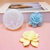 Rosa rosa perfumada vela molde de silicone DIY carro fragrância saída de ar clipe bolo molde de cozimento