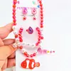 Estilo Océano Collar de Conchas para Niños Caracola Estrella de Mar Elemento Marino Sirena Niña Disfraz Joyería a Juego Princesa