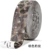 Tira de Código Adhesiva de Diamante de Cristal DIY Tira de Diamantes Autoadhesiva de Pedrería Cinta Decorativa Accesorios para Ropa Accesorios Cinta de Diamantes Adhesiva de Fusión en Caliente