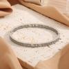 Pulseira de aço de titânio com padrão de grande muralha, estilo retrô feminino, nicho de luz, luxo, design de ponta, pulseira de senso, joias