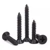 Tornillos Autorroscantes de Acero Inoxidable 304 Negros Avellanados de Cabeza Plana Tornillos para Carpintería Mm2M3M4M5M5.5M6.3