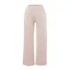 Pantalones Casuales de Pierna Recta, Corte Holgado Adelgazante, Largo Hasta el Suelo, Textura Como Nube 672-26 para Mujer, Estilo Verano, Versión Coreana, Estilo Blogger Ins