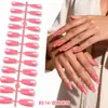 Puntas de Uñas Trapezoidales Translúcidas de Color Sólido Transfronterizas Parches de Uñas Postizas Terminados Uñas Portables Parches Versátiles para Uñas Artísticas Accesorios Multicolor