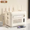Caja de Almacenamiento para Router Wifi Estante de Colocación Estante de Almacenamiento para Decodificador de TV Organizador de Almacenamiento Oculto para Regleta