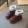 Dr. para Niñas. Botas de Algodón Cálido con Felpa Martens 2026 Otoño Nuevas Elegantes para Niña Pequeña, Niños Medianos y Grandes, Botas Versátiles de Princesa