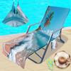 Funda para silla de playa transfronteriza funda para reclinable bolsa toalla bolsa para toalla de playa una serie de verano impresión digital 3D