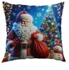 Capa de Almofada de Natal Transfronteiriça Poliéster Estampado Novo Decoração Almofada de Sofá de Escritório Amazon Home Capa de Almofada