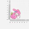 Sanrio acrílico peça texto feito à mão DIY material cartoon patch geladeira adesivo hairpin acessórios chave pingente