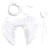 Set de Disfraces de Mejor Amigo Ángel y Demonio para Halloween Vestido Gemelo Blanco y Negro Disfraces a Juego para Fiesta de Hermanas