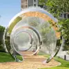 Luz de Paisaje Grande para Exteriores con Niebla de Agua Atomizada, Popular Dispositivo en Forma de Anillo, Arco Decorativo con Aspersor de Agua, Luz Decorativa Pequeña