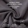 Calça masculina longa de veludo cintura alta roupa íntima plus size sem costura justa outono e inverno camada única média grossa calça quente