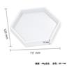 Porta-copos Redondo Hexagonal Quadrado Molde de Cola DIY Artesanal Espelho de Cristal Silicone Resina Prato Mesa