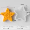 Molde de Adorno de Estrella Transfronterizo DIY Vela Aromática de Estrella Piedra Difusora Hecha a Mano Molde de Silicona de Yeso