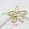 Presilha de Liga Estilo Coreano Nova Metal Pentagonal Laço Grampo de Cabelo Sapo Fivela de Grampo de Cabelo Cupido Acessório de Cabelo Coração