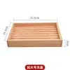 Caja de Sashimi de Madera Estilo Japonés con Tapa, Caja para Pescado, Caja para Salmón, Plato para Carne de Res, Plato para Verduras, Caja de Madera, Caja de Madera Blanca para Sushi