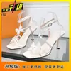 Sandalias de Moda de Venta Caliente Verano 2025 para Mujer, Tacones Altos de Suela Suave, Sandalias Abiertas Estilo Verano Dulce y Picante Estilo Hada