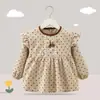 Ropa de abrigo infantil estilo princesa para otoño e invierno, babero para bebé para comer, delantal impermeable y resistente a las manchas, diseño reversible para bebés y niños pequeños
