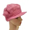 Boina de Pico de Pato de Moda Estilo Coreano Sombrero de Lana Tejido Versátil Otoño e Invierno Forrado de Felpa Resistente al Frío Sombrero Cálido a la Moda