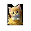 Transfronterizo nuevo acrílico plano caricatura gatito soporte para teléfono móvil lindo fabricantes de origen al por mayor
