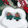 Nuevo broche navideño de peluche, muñeco de Papá Noel, muñeco de nieve, alce, cabeza de dibujos animados, bolso, zapatos, accesorios de decoración