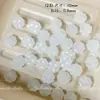 [Trébol de Cuatro Hojas] Soporte de Vidrio para Trébol con Cuentas Hecho a Mano DIY Colgante Colgante Pulsera Accesorios de Joyería Material