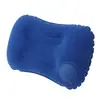 Almohada Cuadrada Afelpada Artefacto de Viaje para Exteriores Almohada Inflable Portátil Plegable Almohada para el Cuello Inflable TPU de Presión Volar