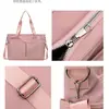 Bolsa Tote Impermeable para Mujer 2025 Nueva de Gran Capacidad Moderna Simple Bolso de Hombro Casual Versátil Bolso de Mano para Viajes