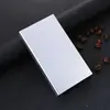 Porta-cigarros fino com tampa deslizante, 20 cigarros finos ultrafinos, tampa pop-up automática, modelo feminino criativo e personalizado, liga de alumínio gravada