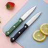 Cuchillo de Fruta de Caramelo de 3 Pulgadas Cuatro Colores Cuchillo de Fruta para el Hogar Cocina Acero Inoxidable Pelador de Fruta Melón Verduras