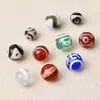 Ágata estilo Xizang de tres ojos dzi cuentas redondas manualidad DIY 6/8MM diente de tigre cuentas de Buda pulsera collar accesorios de joyería venta al por mayor